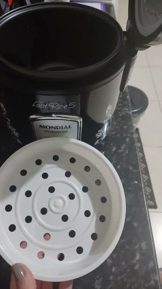 foto de Panela De Arroz Fast Rice 5 Premium Mondial 400W - NPE-08-5X