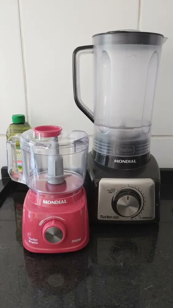 foto de Mini processador turbo MP-16 300w cor preto Mondial