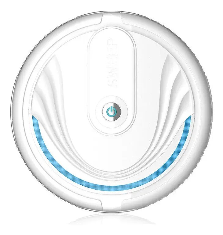 Robô Aspirador Recarregável Silencioso 3.7v Branco