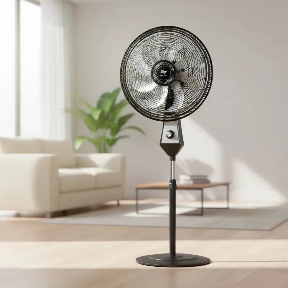 foto de Ventilador de Coluna Silencioso WAP Flow Turbo 180W 8 Pás com Ajuste de Altura e 3 Velocidades