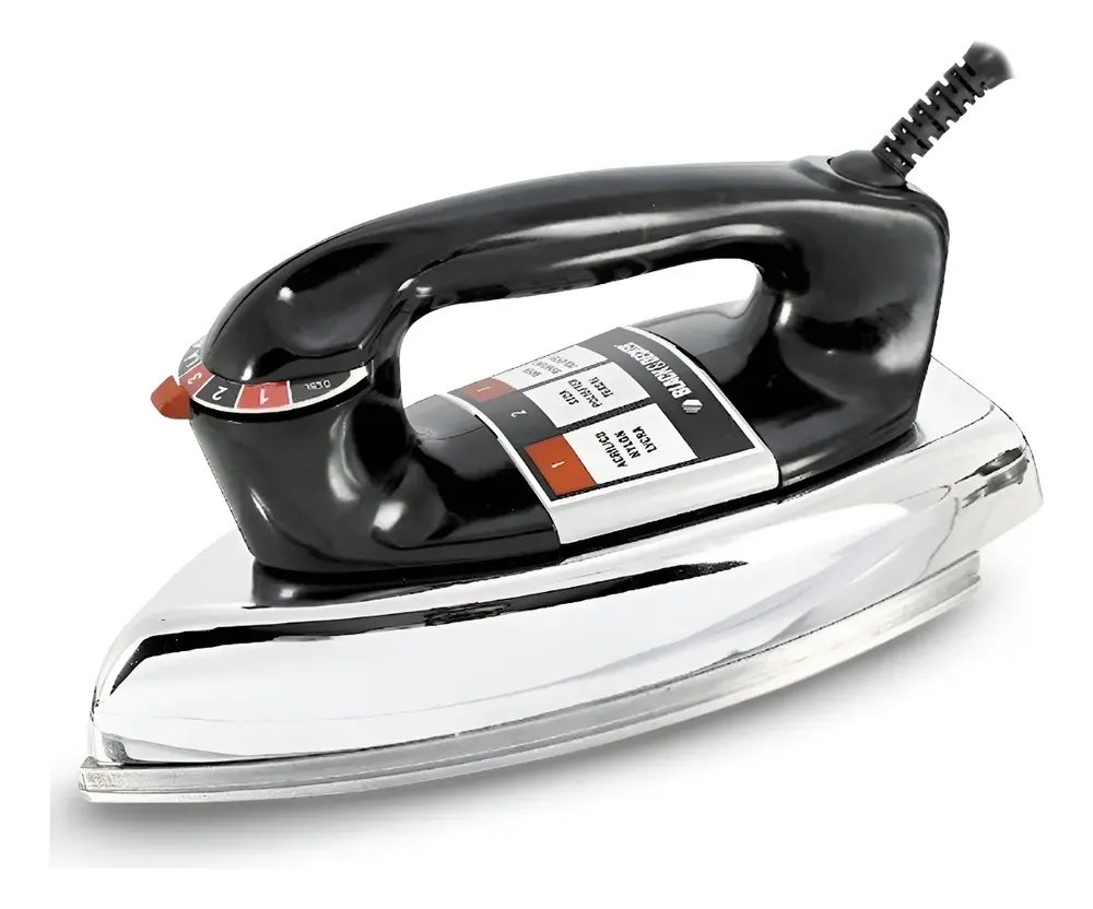 Ferro de Passar Roupa à Seco Black+Decker VFA1110XM6 Base de Alumínio