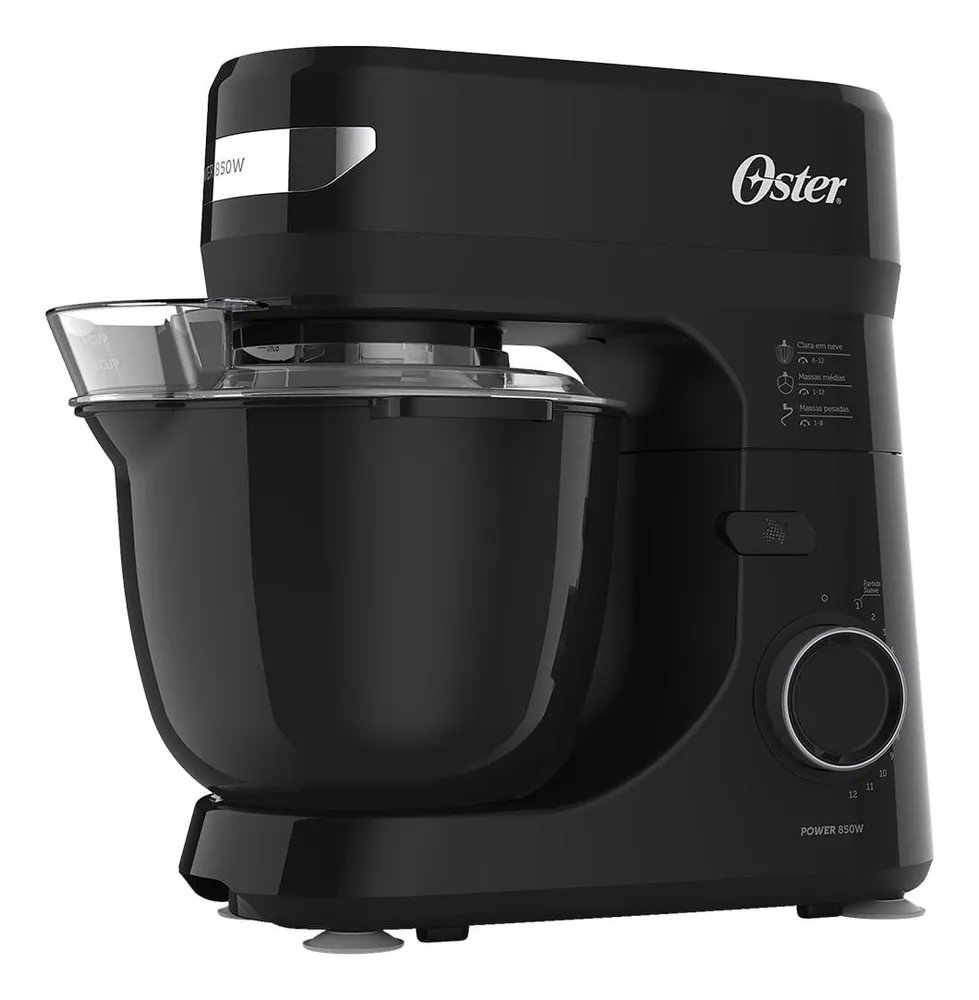 foto de Batedeira Planetária 4L 220V 850W Black III Oster OBAT640