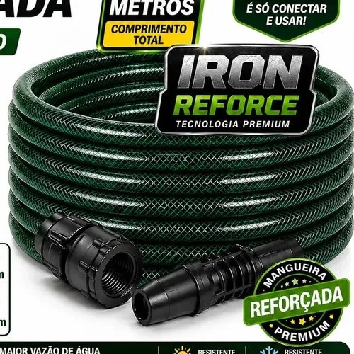 Mangueira Jardim 30 Metros Com Esguicho Trançada Mangueira Jardim 30m Metros Reforçada Flexível 7/16 Anti Mangueira de Jardim 30 Metros Dobra Irrigação Quintal Poço Lavagem Durável Lemont web