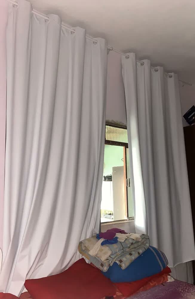 Cortina Blackout Corta Luz Blecaute 2,80 X 2,30 Sala/quarto Fabritex Enxovais Cor Branco