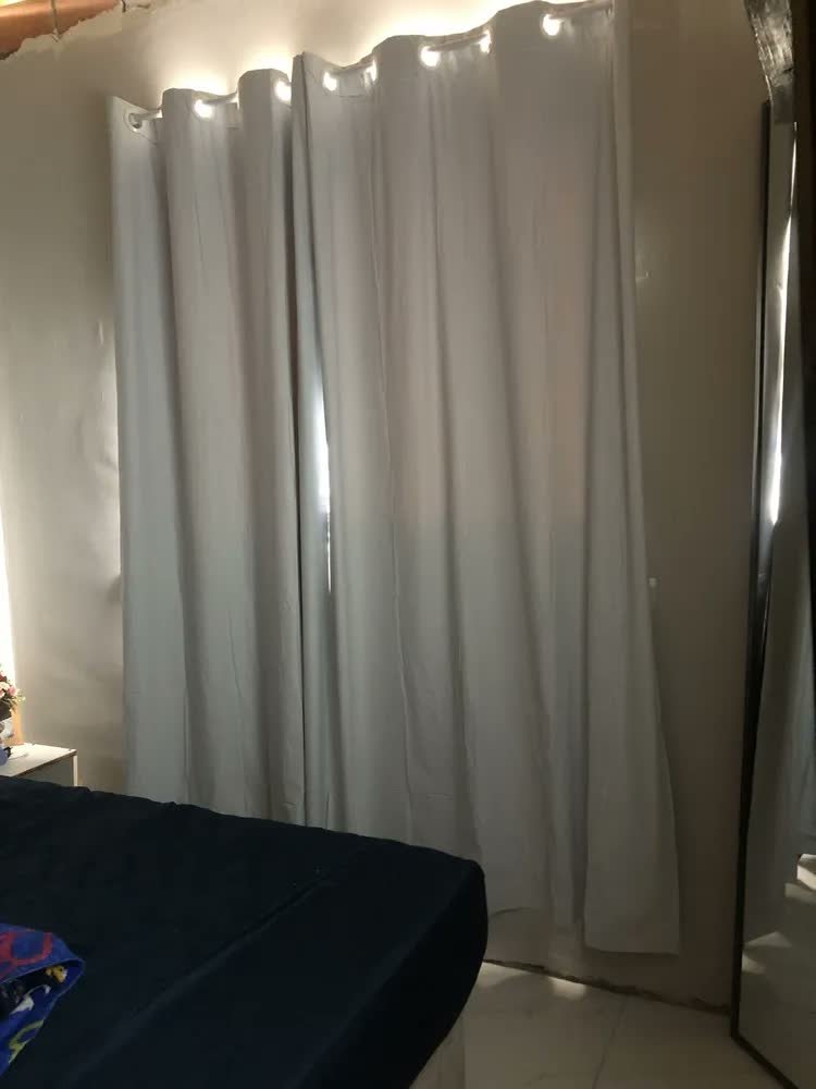foto de comprador de Cortina Blackout Corta Luz Blecaute 2,80 X 2,30 Sala/quarto Fabritex Enxovais Cor Branco