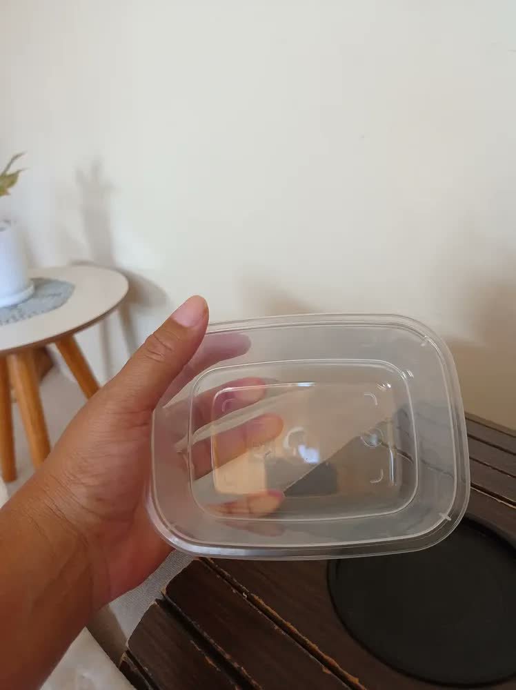 foto de cliente de Kit 20 Potes 500 Ml Transparente Marmita Fitness Bpa Free Reutilizável Tampa Hermética Micro E Freezer Ponte Lar Utilidades