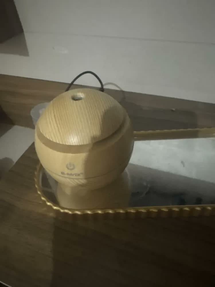 foto de Umidificador e Difusor de Aromas Luatek Marrom-Claro USB Portátil