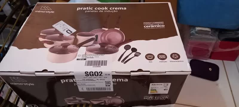 foto de comprador de Jogo De Panelas Cerâmico Antiaderente Indução 10 Peças