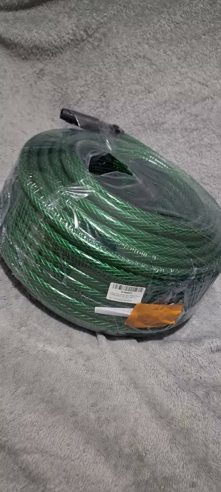 foto de comprador de Mangueira De Jardim 50m Metros Com Esguicho Trançada Reforçada Flexível 7/16 Anti Dobra Irrigação Quintal Poço Lavagem Durável Marqs Home
