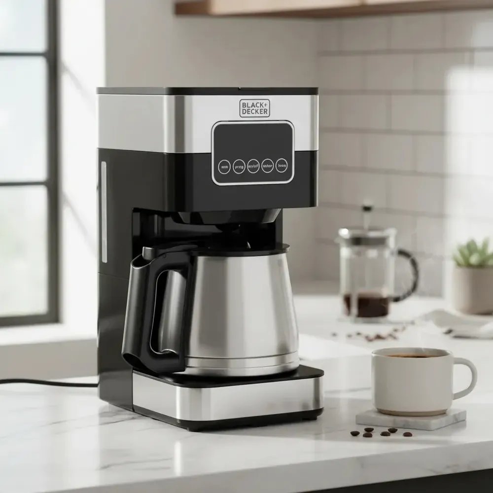 foto de Cafeteira Elétrica em Inox Black+Decker Capacidade 1,5 L CM350G 127