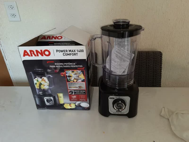 foto de Liquidificador Arno Powermax 1400W Comfort Control LN65 preto