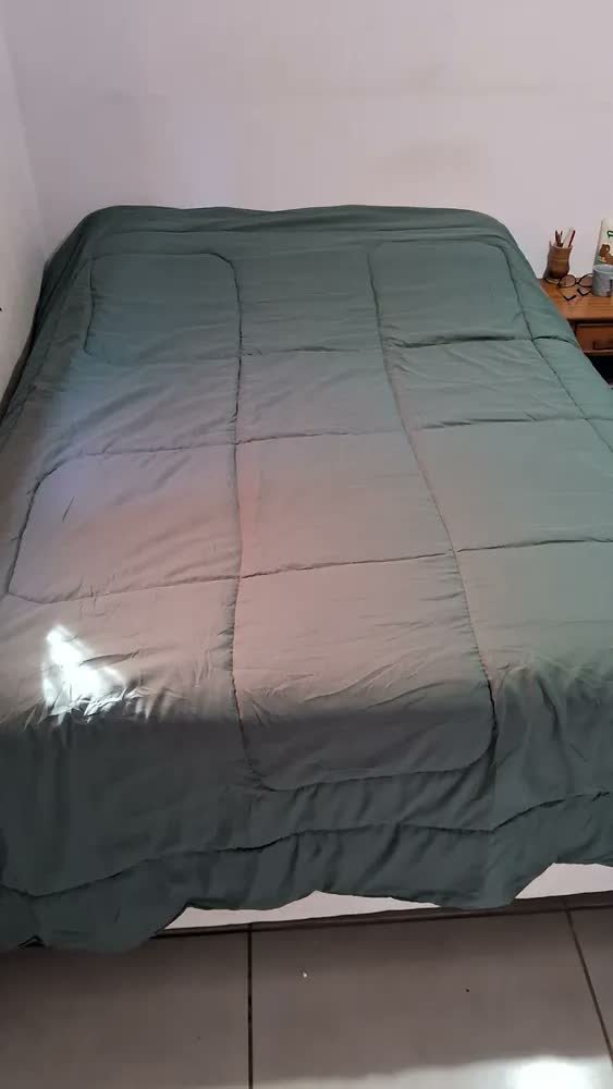 foto de Edredom Casal Queen 400 Fios Dupla Face Grosso Casa Laura Enxovais Cor Branco Liso