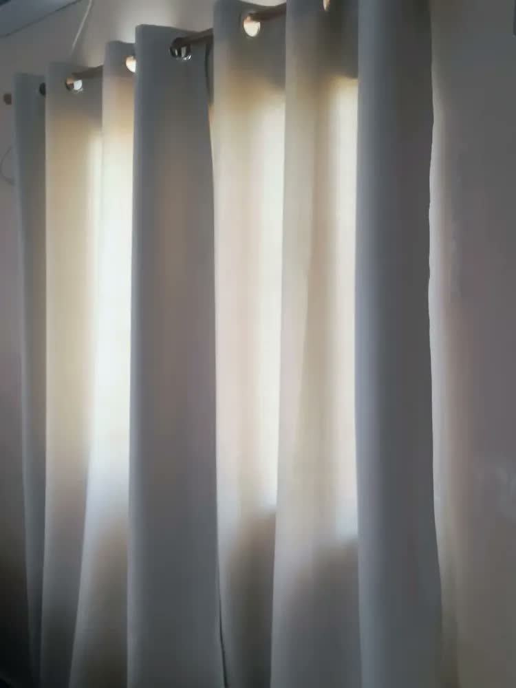 foto de comprador de Cortina Blackout Em Tecido 3,00x2,80 Corta Luz Cor Cinza