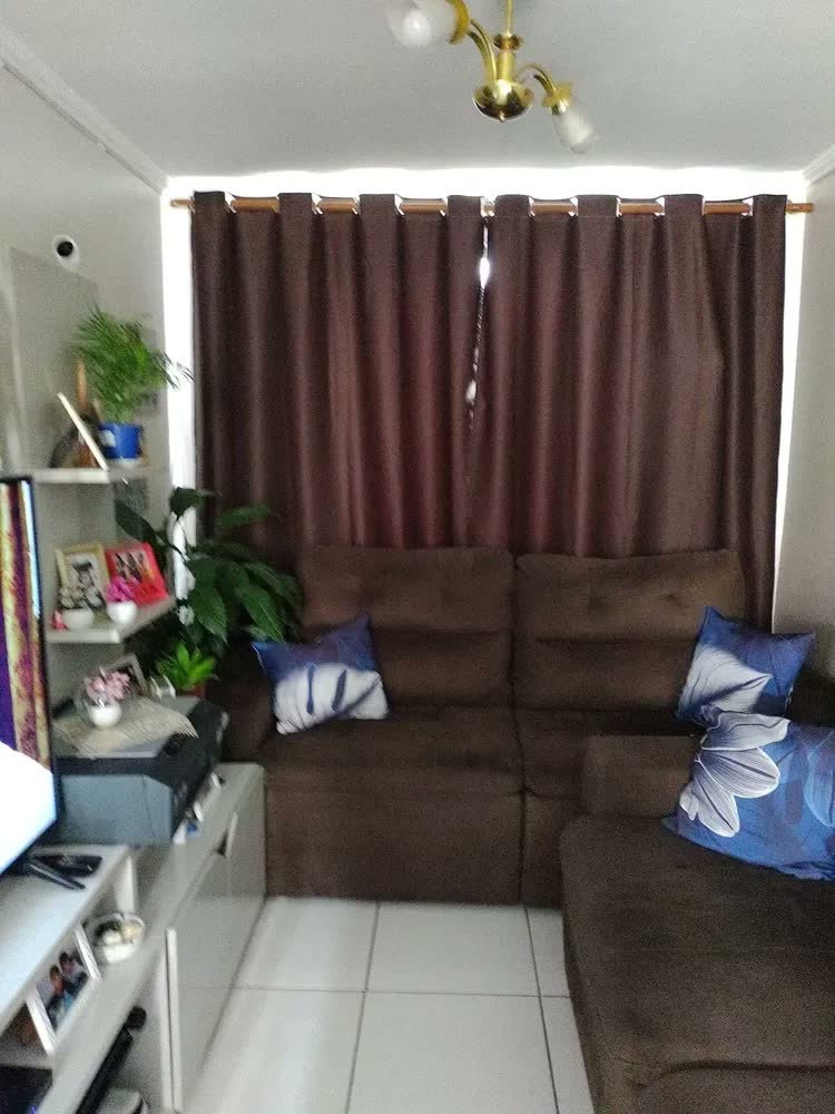 foto de comprador de Cortina Blackout Em Tecido 3,00x2,80 Corta Luz Cor Cinza
