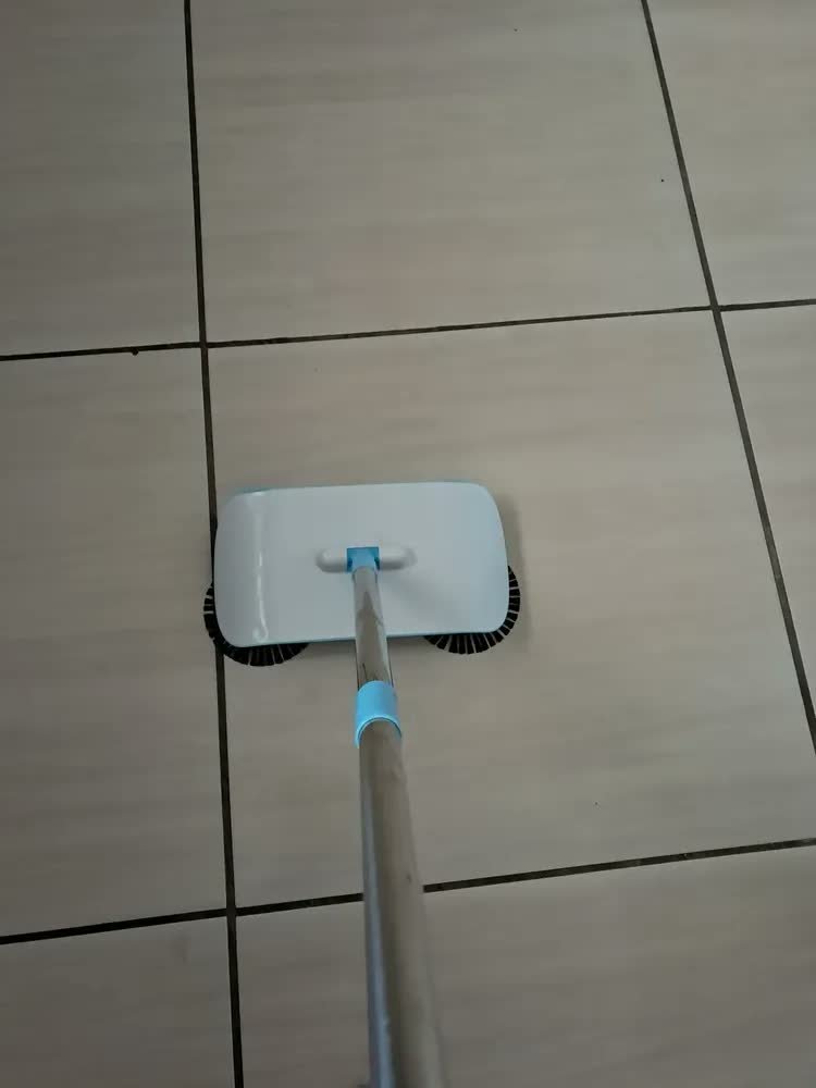 foto de Vassoura Mágica Manual 2 Em 1 Rodo Aspirador Mop Limpeza