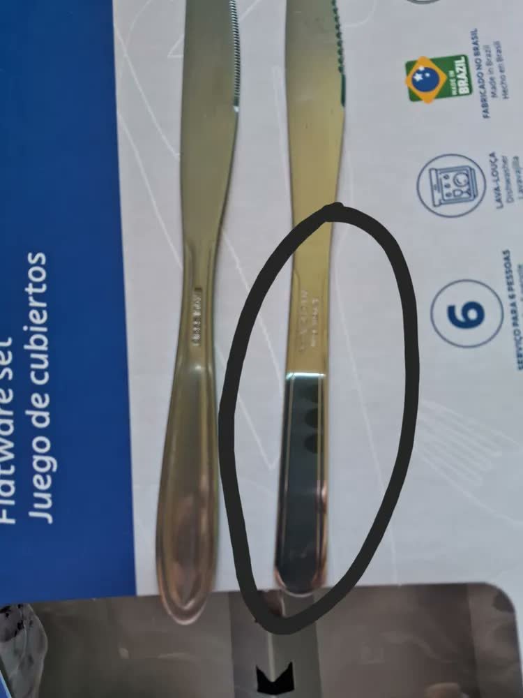 foto de comprador de Jogo Talheres Faqueiro Tramontina Aço Inox 24 Peças Buzios I