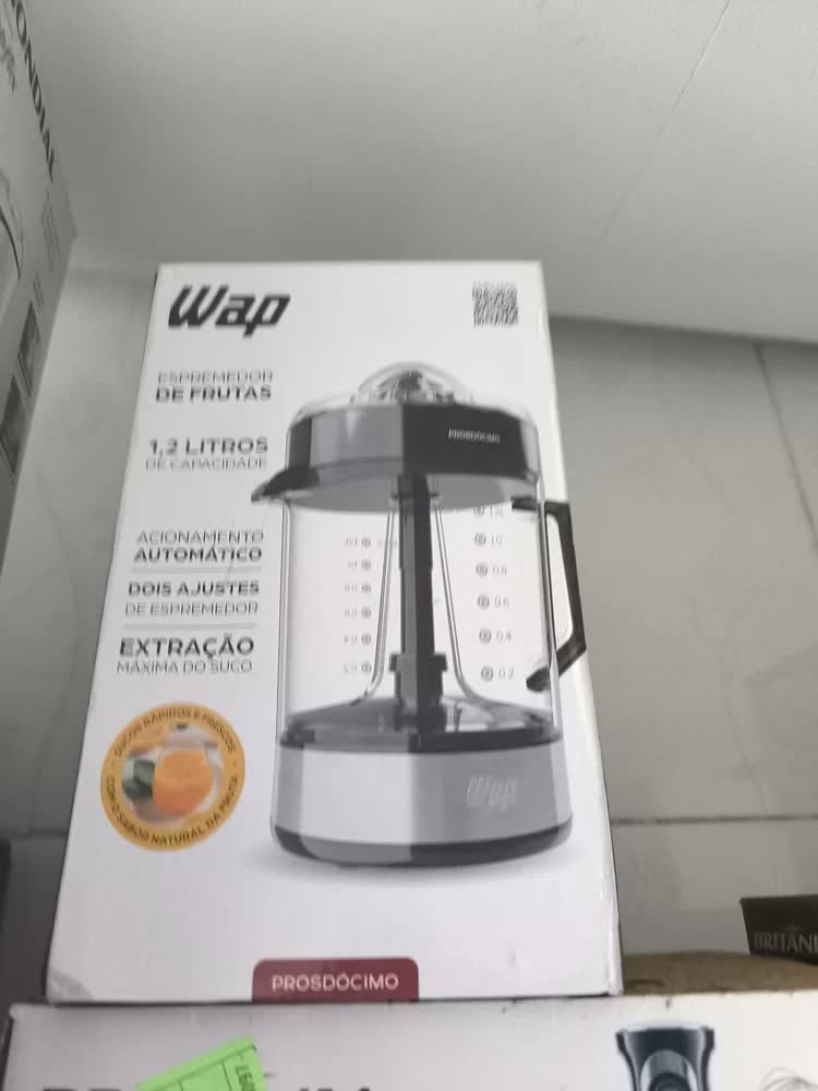 foto de Espremedor de Frutas 1,2L WAP WJ1200 40W com Acionamento Automático e Dois Ajustes de Espremedor 127V