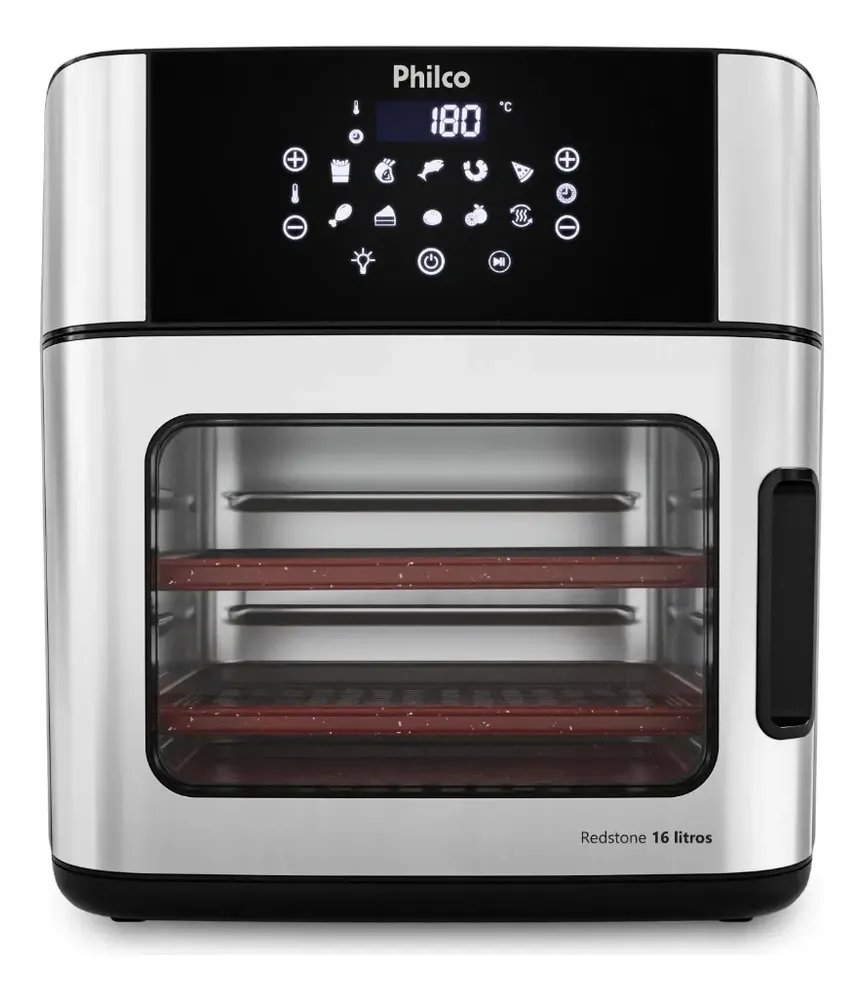 foto de Fritadeira Air Fryer Philco PAF16A 4 Em 1 Painel Digital 16l