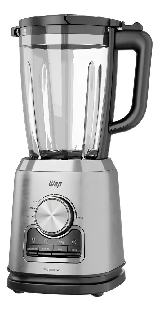 foto de Liquidificador Com Copo De Vidro Wap Wb2000 2l 900w Cinza