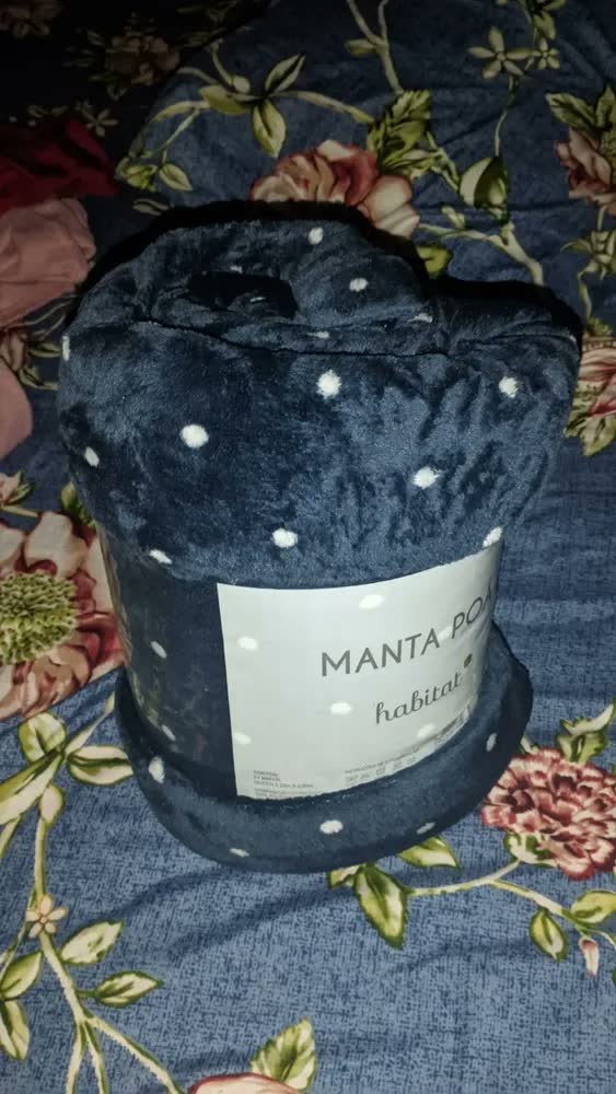 foto de Cobertor Soft Queen Grosso Manta Anti-alérgica Poa