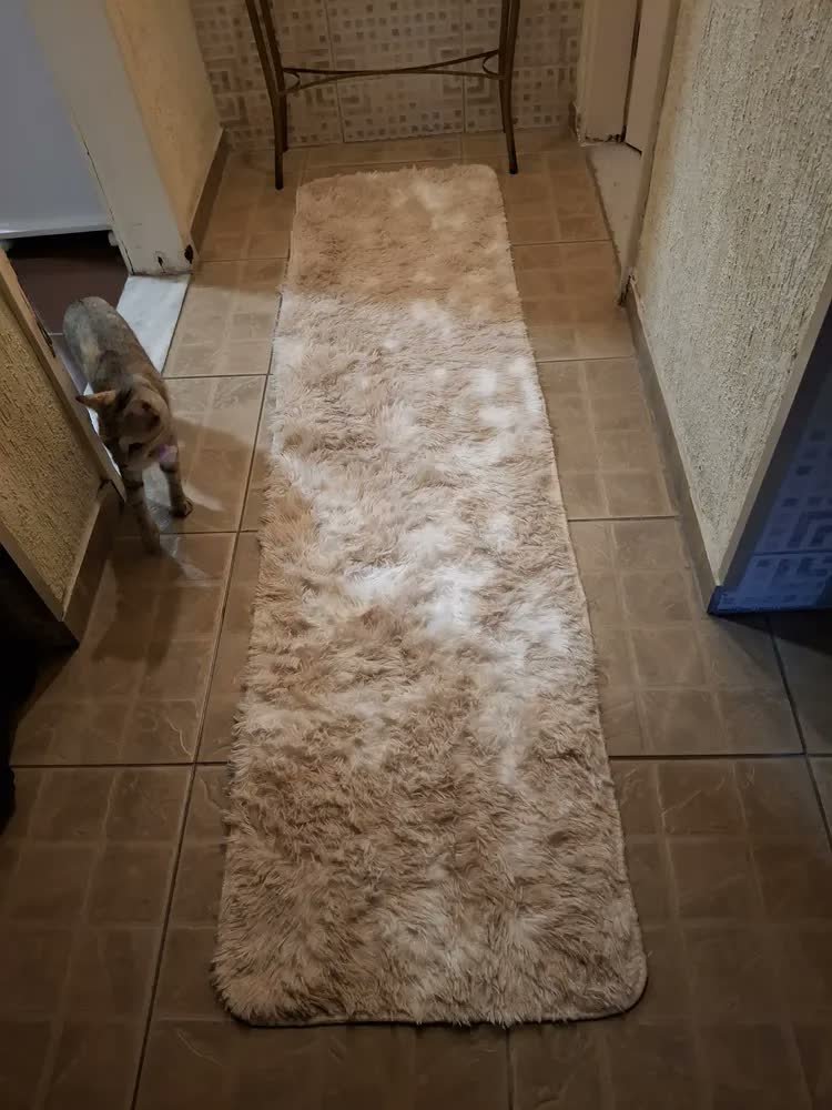 foto de comprador de Tapete 2,00x0,60 Peludo Felpudo Sala E Quarto Cores