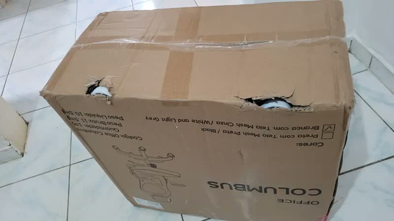Cadeira De Escritório Columbus Presidente Ergonomica Cinza Mesh