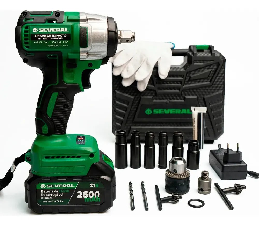 foto de comprador de Chave De Impacto Parafusadeira Furadeira Several Importados Verde