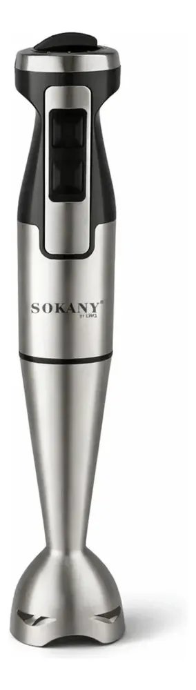 Mixer De Mão Inox 1000w Elétrico 2 Velocidades Profissional Cinza Liquidificador de Mão Vertical Portátil Triturador de Alimentos para Sopa Vitamina Papinha Molho Shake Batedor Mão Livre Cozinha