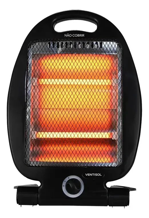 foto de Aquecedor Elétrico Quartzo Doméstico 800w Ventisol Preto