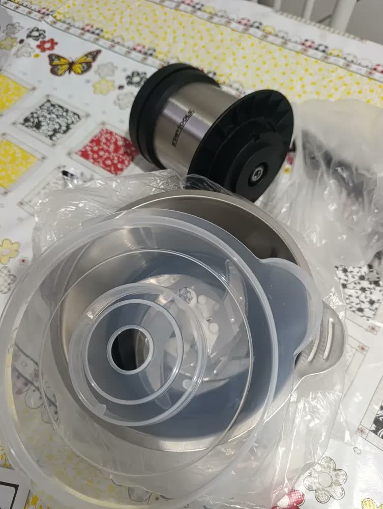 foto de Multiprocessador Triturador Moedor 2 Litros Inox 110v Elétrico De Alimentos Processador Picador De Cozinha Cozinheira Cortador De Aço Inoxidável Evolufix