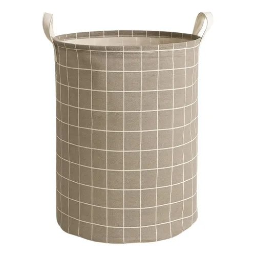 Cesto Organizador Roupa Suja Dobrável Multiuso 40l Cor Cinza